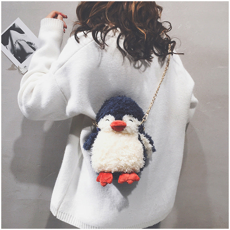 Plush Penguin Purse Crossbody Bag HB0000