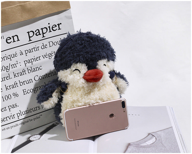 Plush Penguin Purse Crossbody Bag HB0000