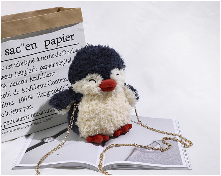 Plush Penguin Purse Crossbody Bag HB0000