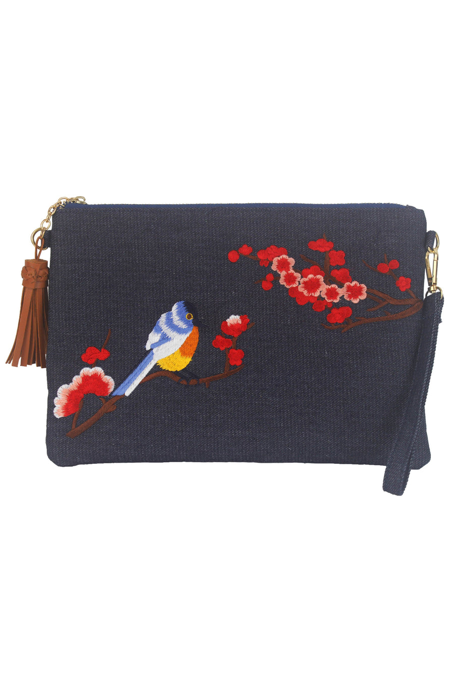Vintage Embroidered Flower Canvas Bag HB0571