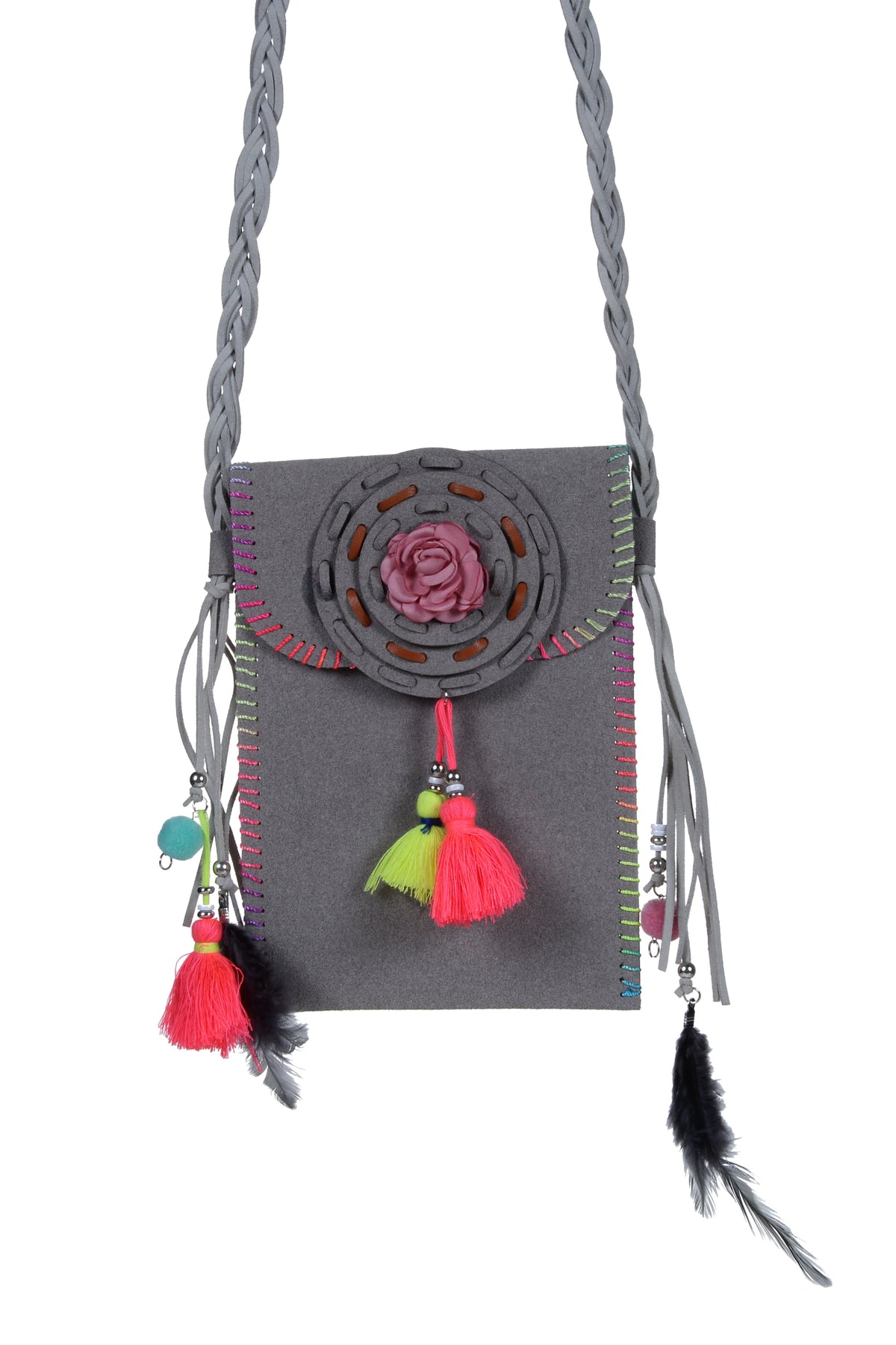 New Fashion Feather Tassel Cotton Handbags HB0579
