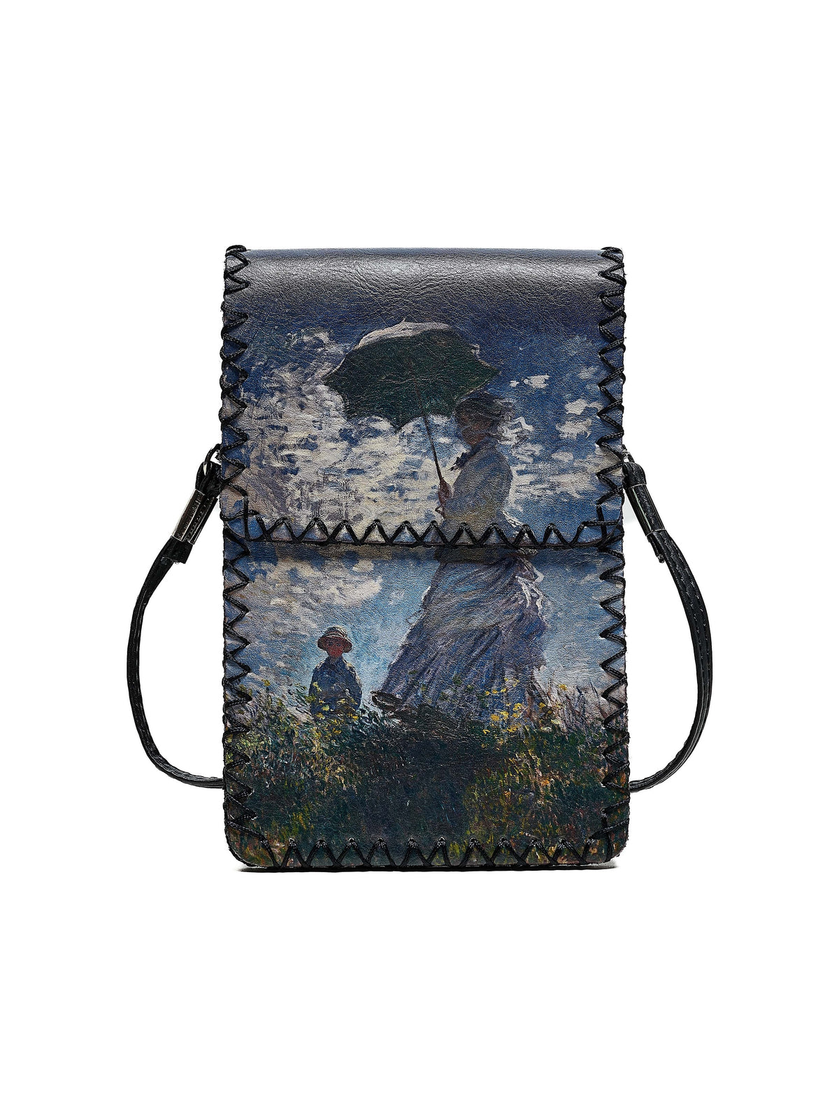 Printed Hand Stitched Crossbody Bag HB0580