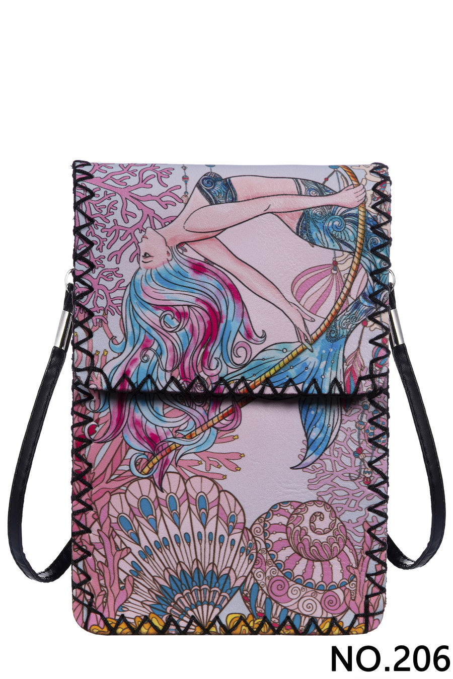 Printed Hand Stitched Crossbody Bag HB0580