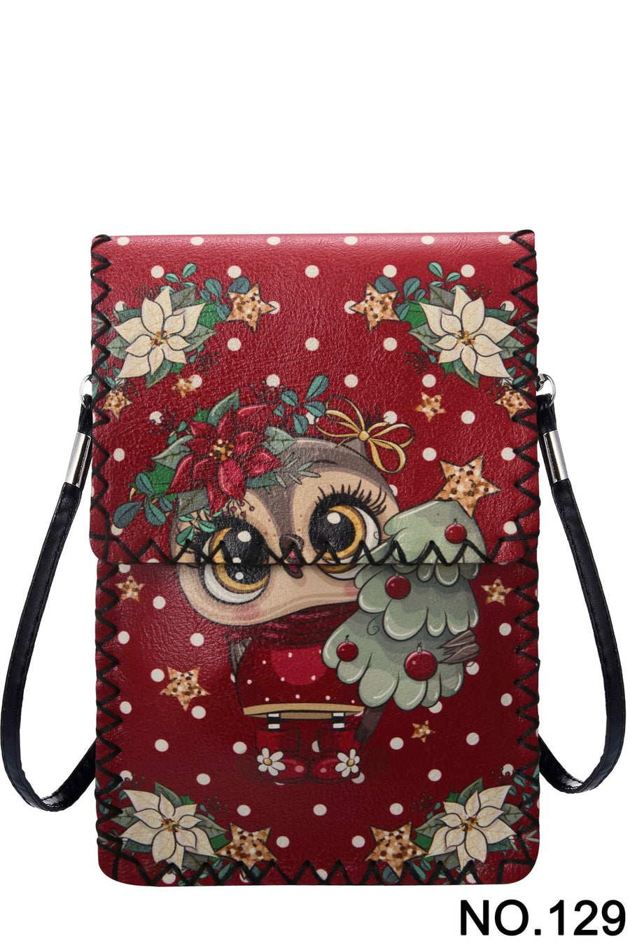 Printed Hand Stitched Crossbody Bag HB0580