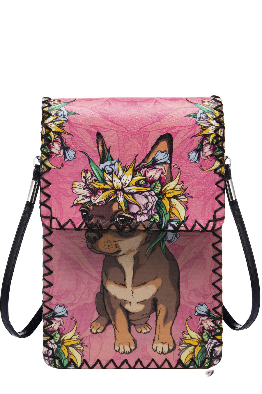 Printed Hand Stitched Crossbody Bag HB0580