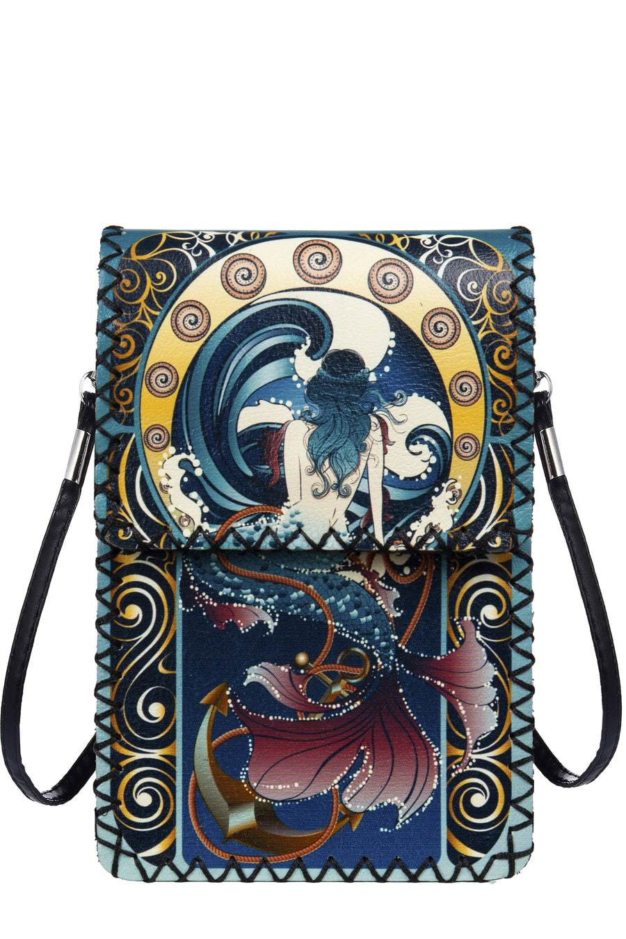 Printed Hand Stitched Crossbody Bag HB0580