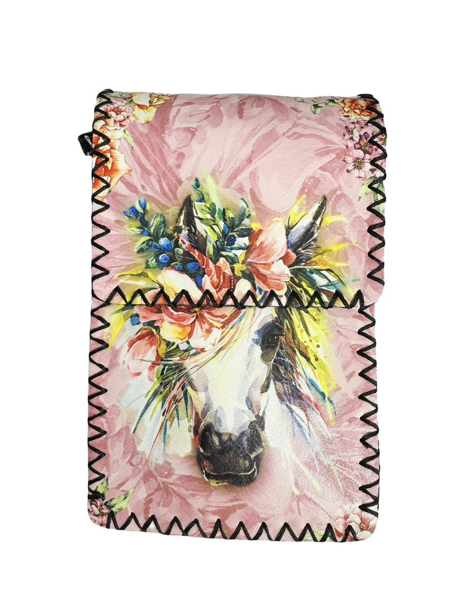 Printed Hand Stitched Crossbody Bag HB0580