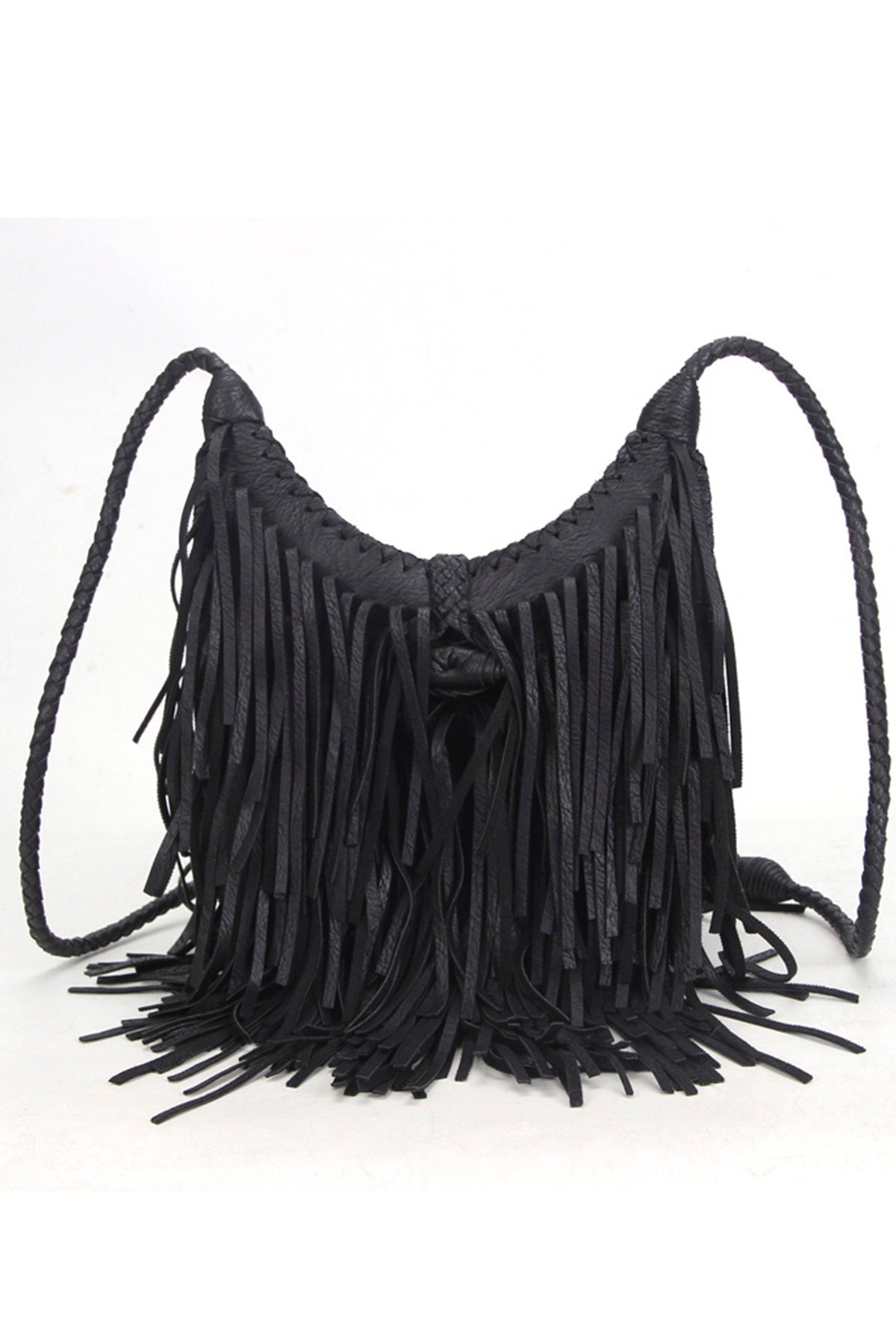 Middle Size Tassel Leatherette Crossbody HB0625-M