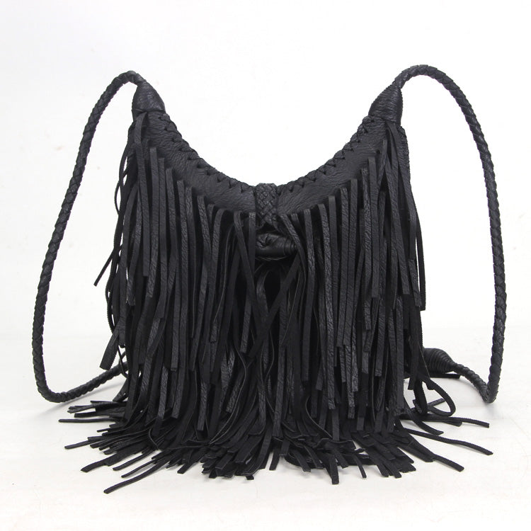 Middle Size Tassel Leatherette Crossbody HB0625-M