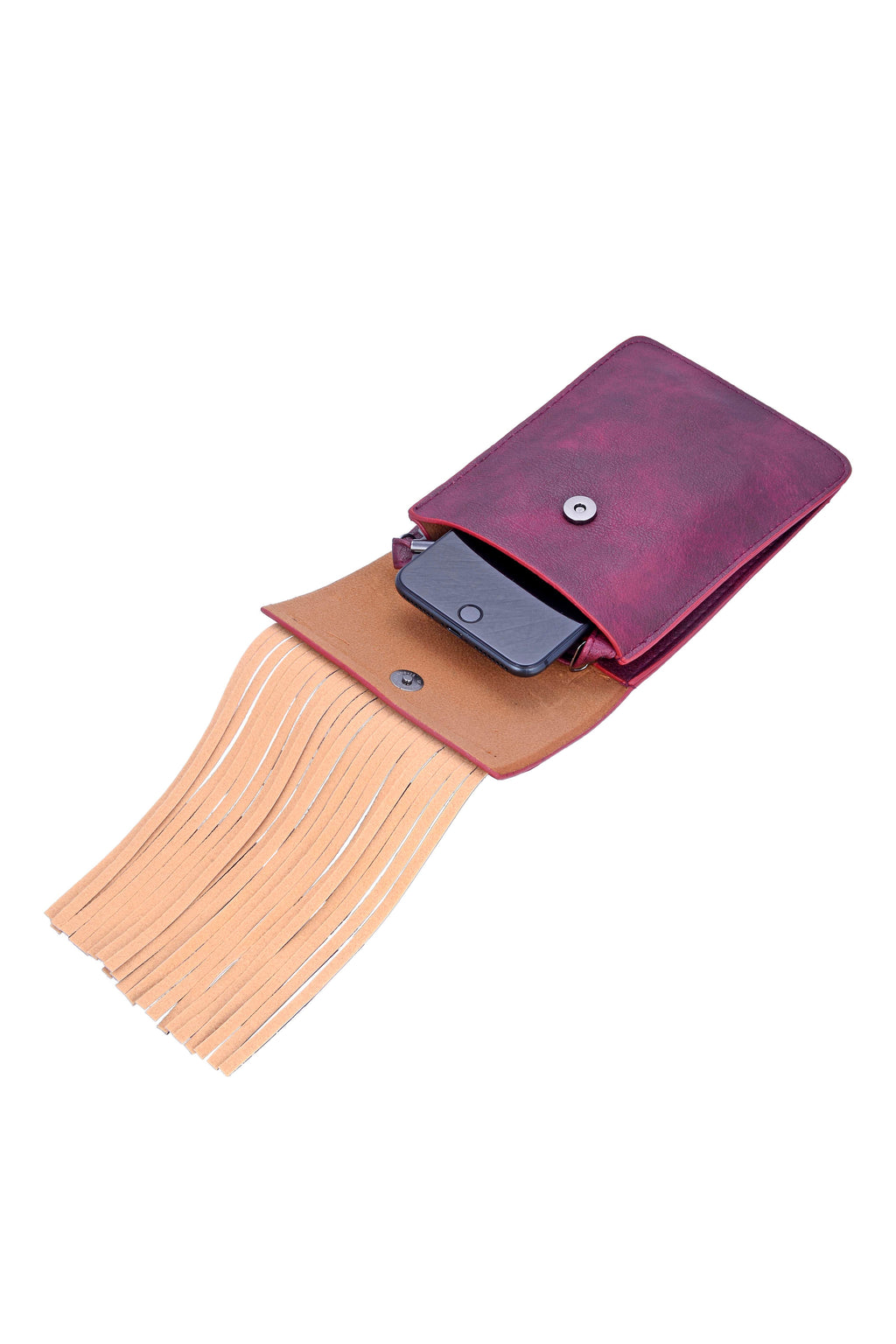 Vintage Leatherette Tassel Cellphone Pouch HB0640