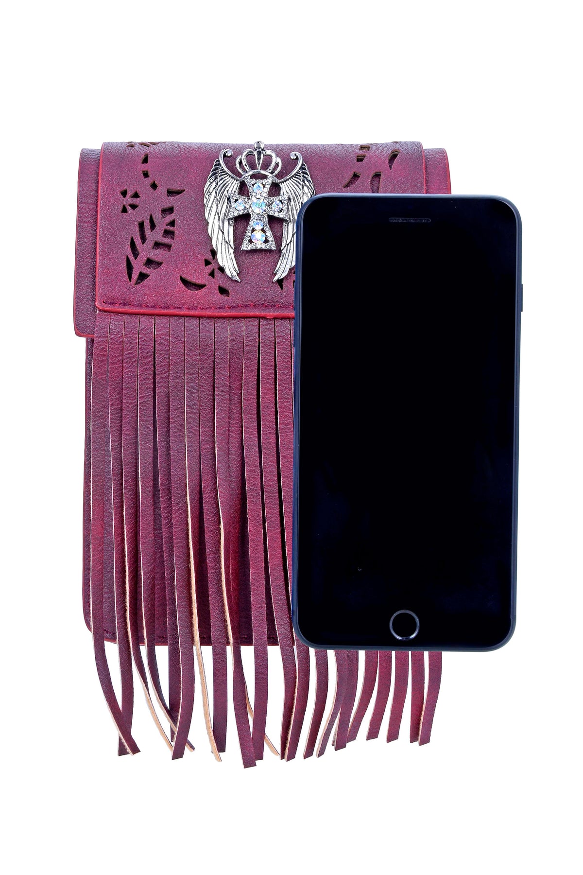 Vintage Leatherette Tassel Cellphone Pouch HB0640