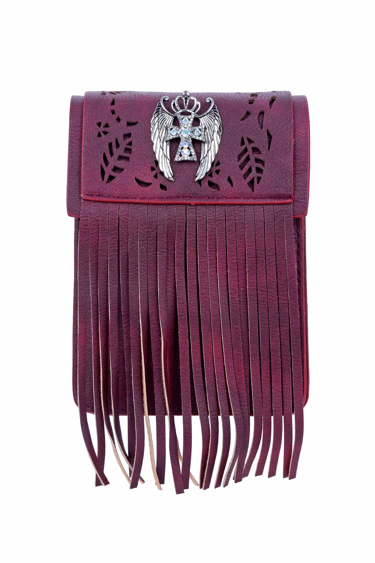 Vintage Leatherette Tassel Cellphone Pouch HB0640