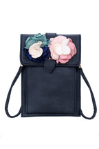 Flower Leatherette Metal Buckle Handbag HB0647