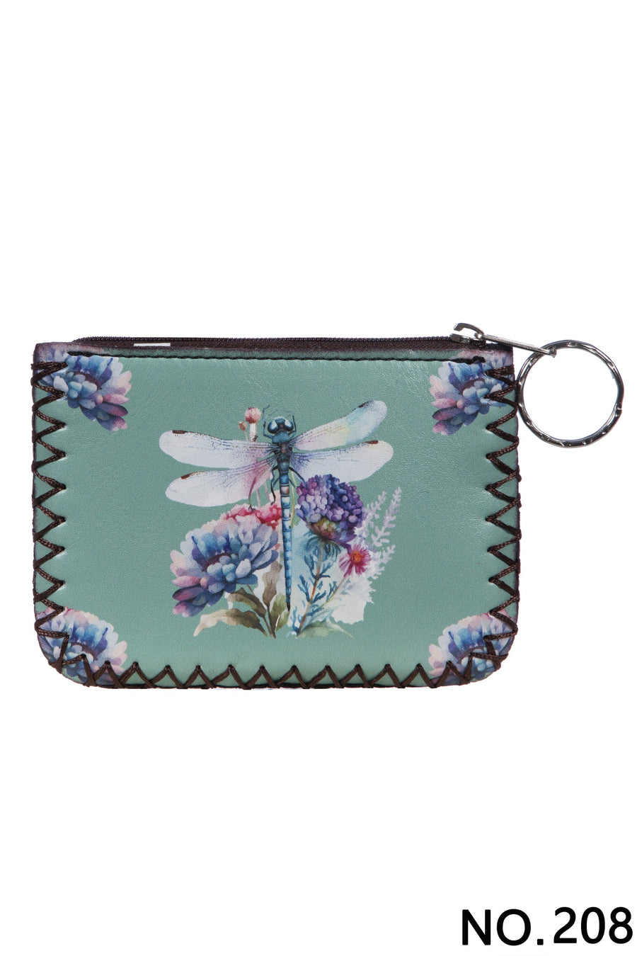 Printed Hand Stitched Coin Purse HB0665