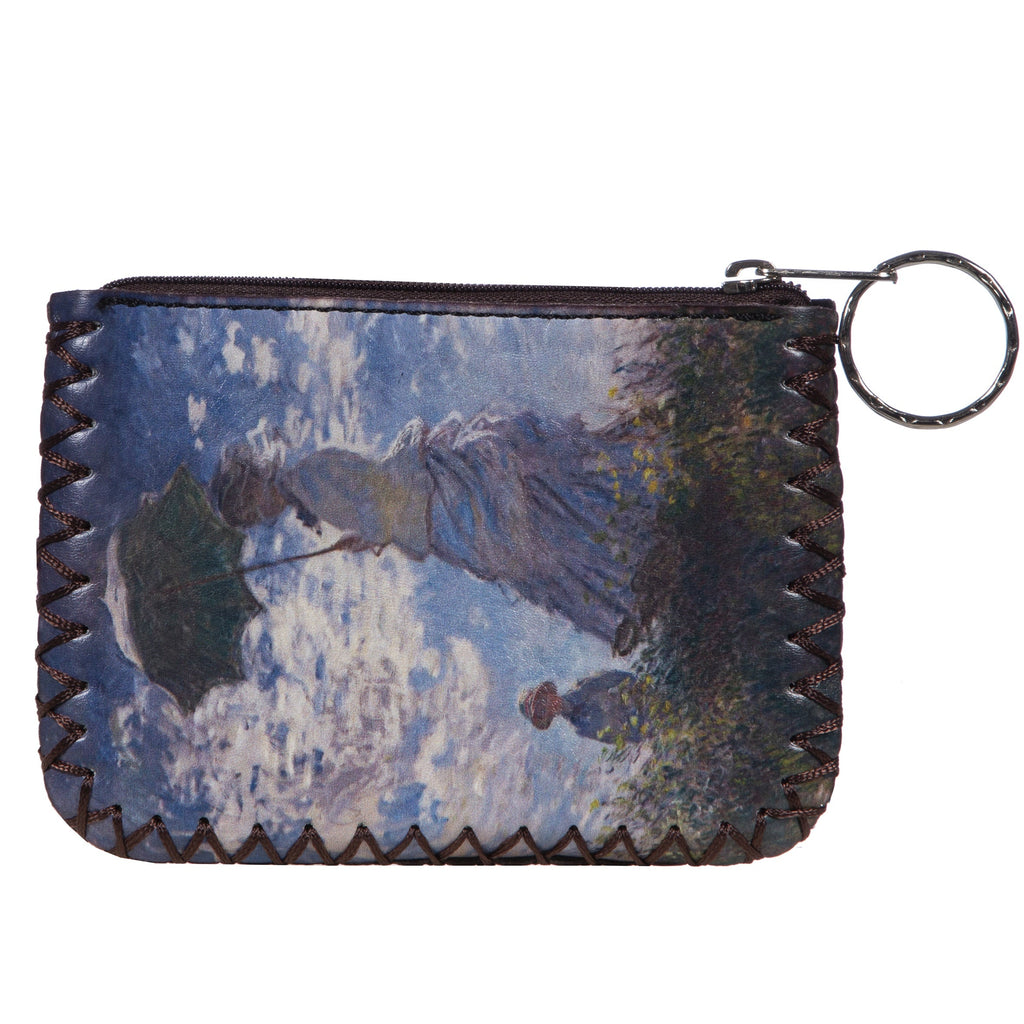 Woman with a Parasol Print Hand Stitch Coin Purse HB0665-NO.201
