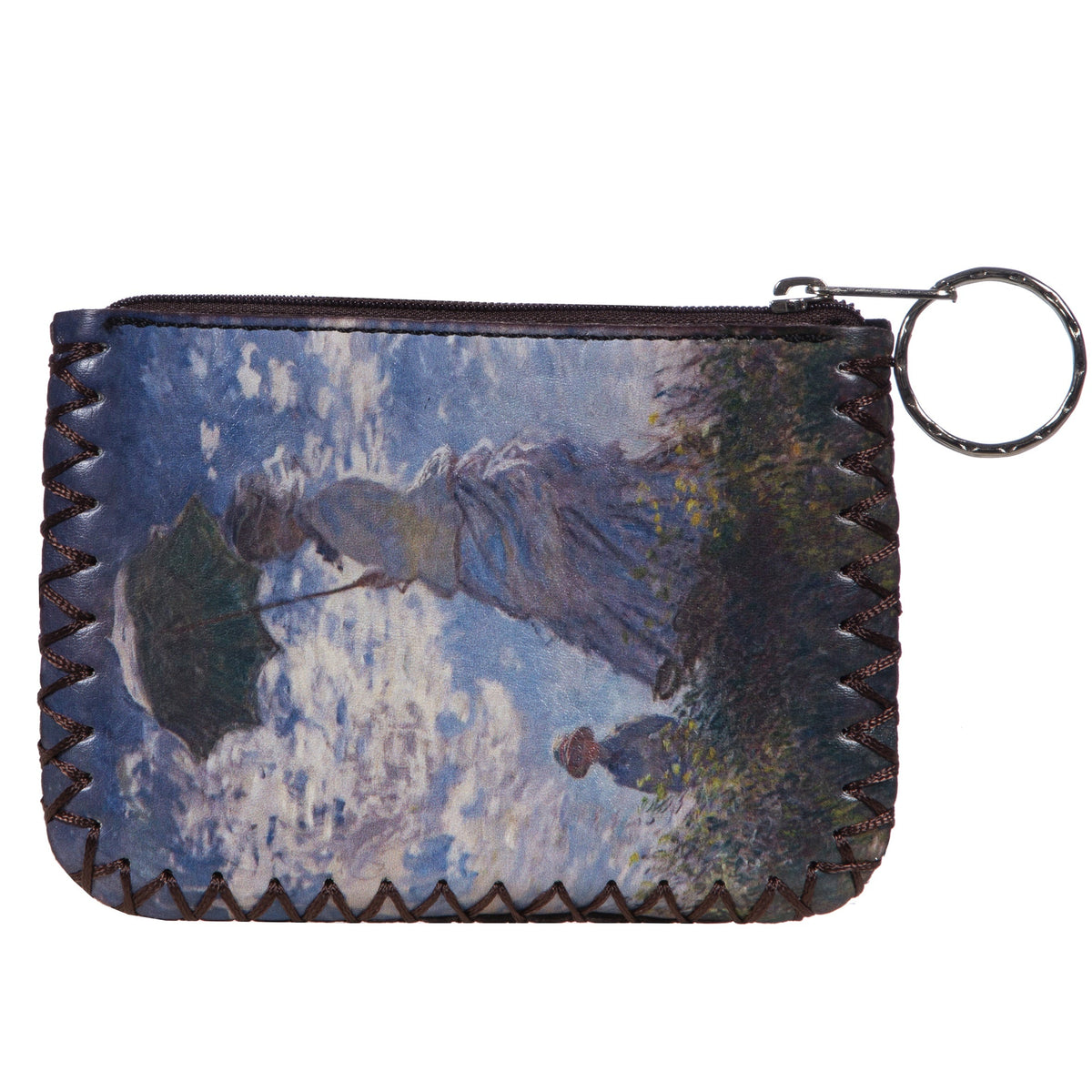 Woman with a Parasol Print Hand Stitch Coin Purse HB0665-NO.201