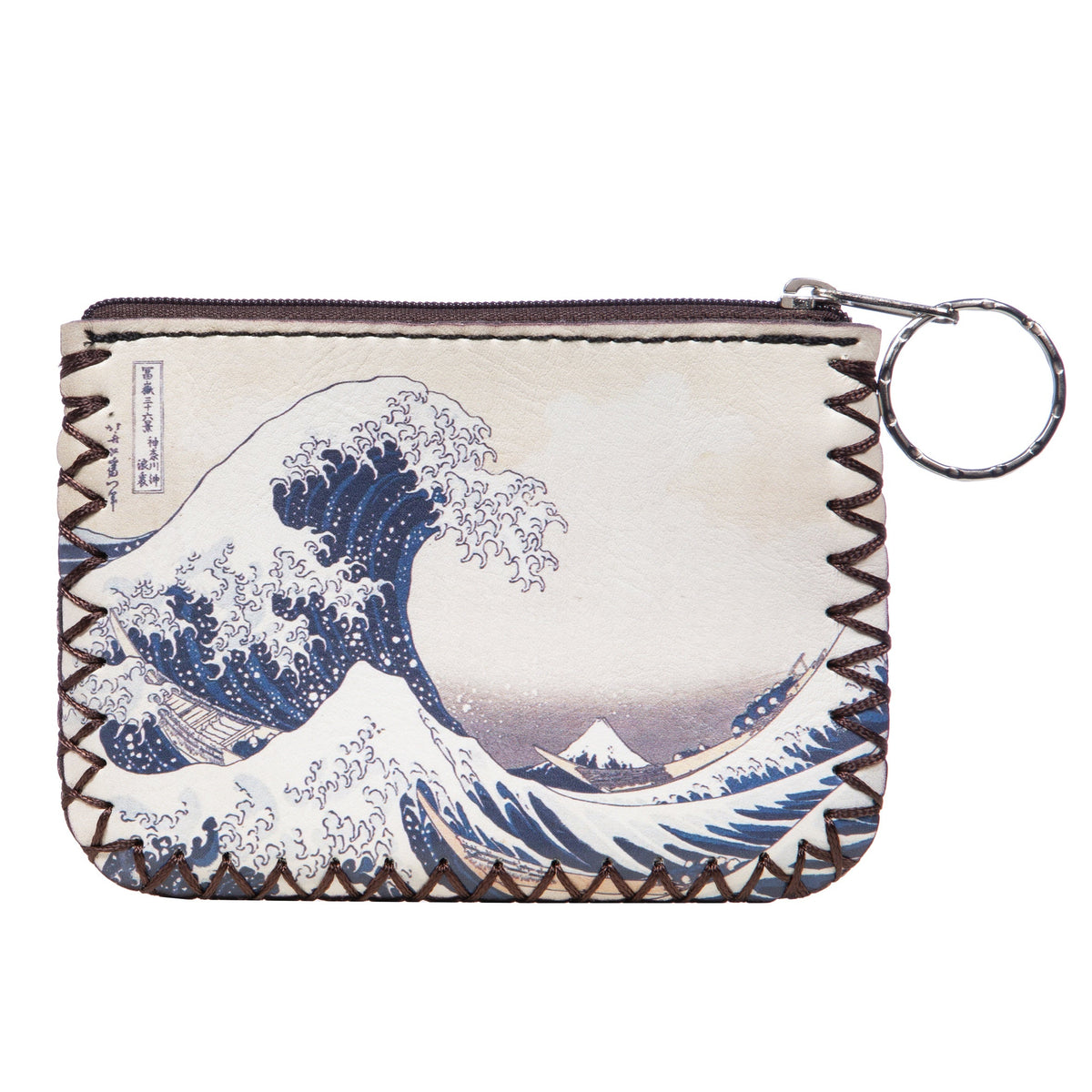 The Great Wave Print Hand Stitch Coin Purse HB0665 - NO.202