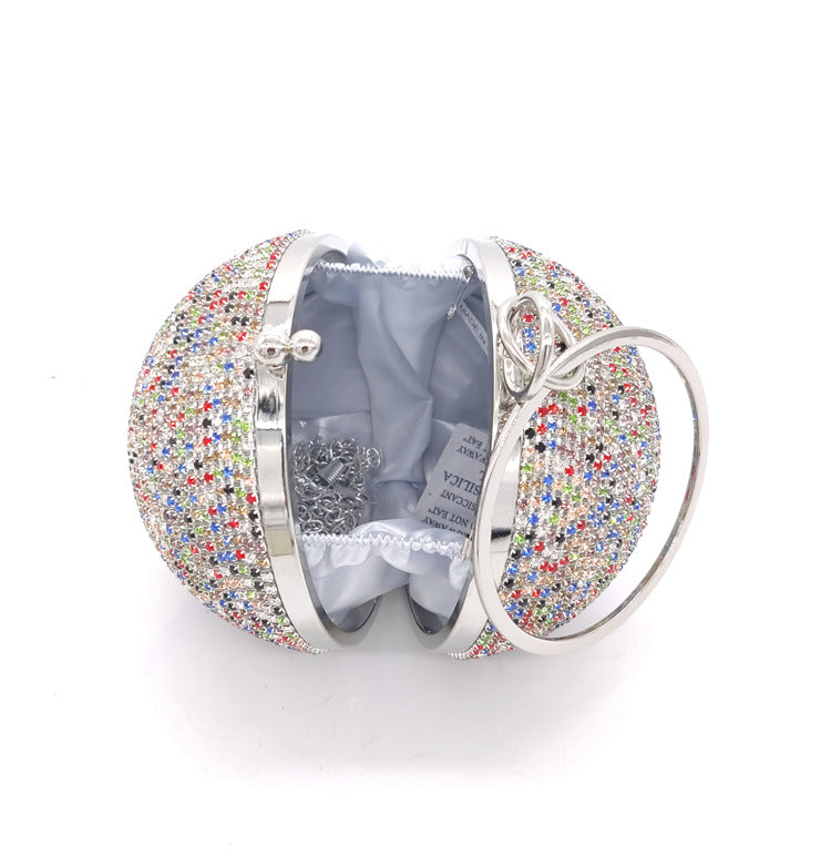 Spherical Rhinestone Clutch HB0793