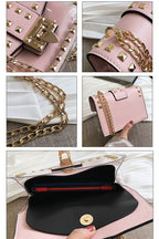 Rivet Transparent Crossbody Bags HB0835