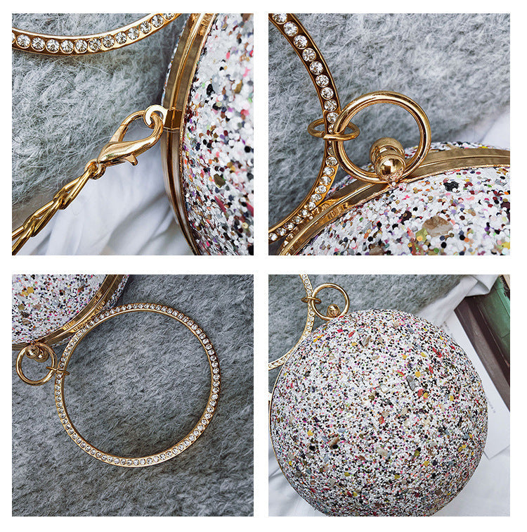 Sequins Spherical Evening Bags HB0878