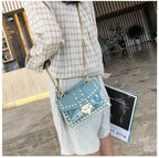 Rivet Transparent Crossbody Bags HB0914
