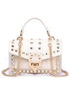 Rivet Transparent Crossbody Bags HB0914