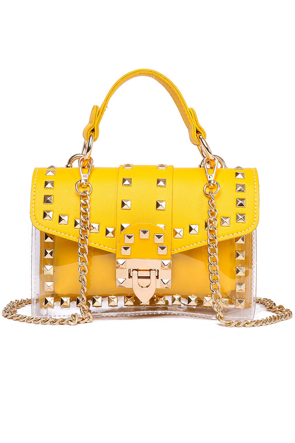 Rivet Transparent Crossbody Bags HB0914
