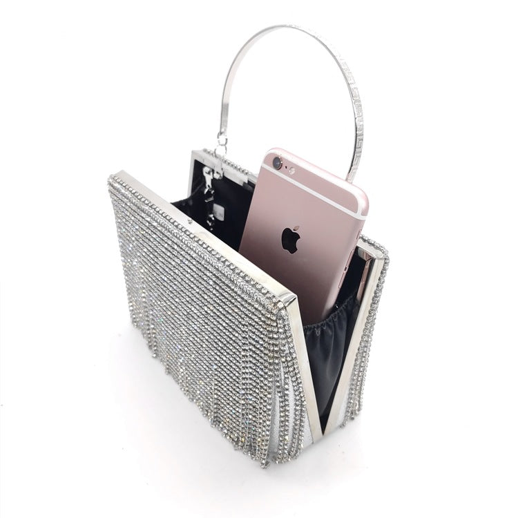 Rhinestone Square Evening Bags HB0945