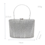 Rhinestone Square Evening Bags HB0945