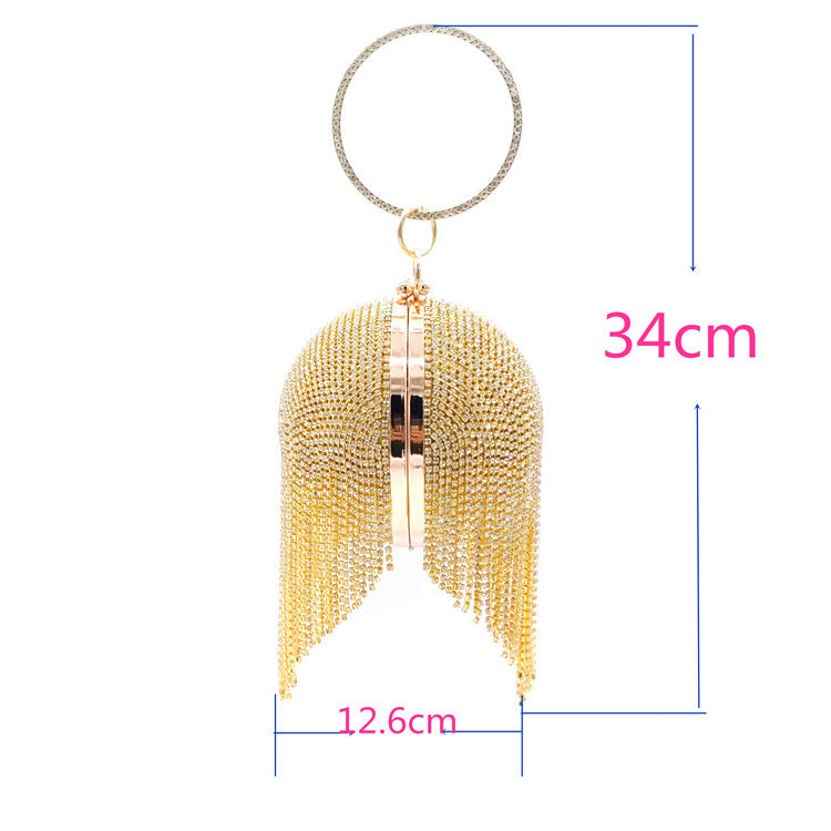 Rhinestone Tassel Evening Bags HB0946