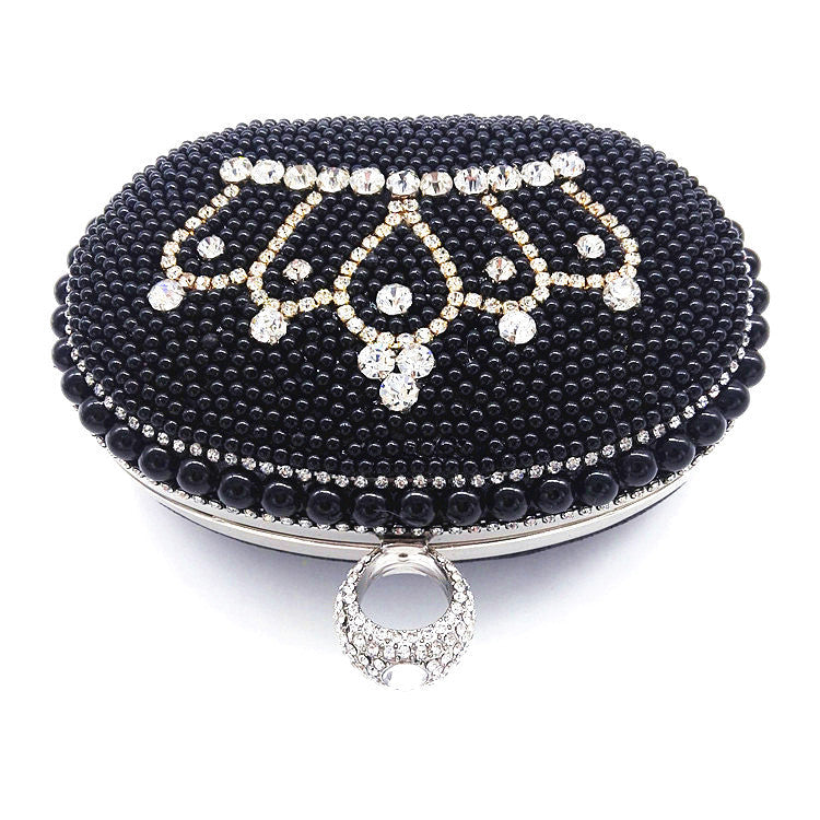 Rhinestone Crown Pearl Evening Bags HB0947