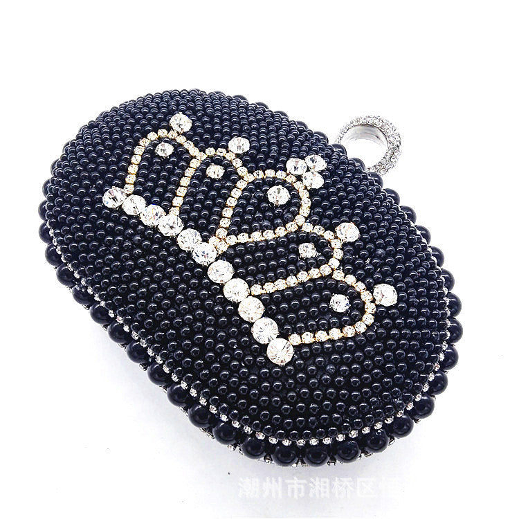 Rhinestone Crown Pearl Evening Bags HB0947