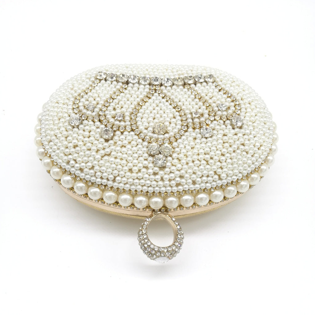 Rhinestone Crown Pearl Evening Bags HB0947