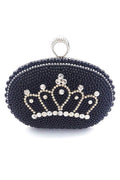 Rhinestone Crown Pearl Evening Bags HB0947