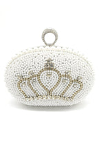 Rhinestone Crown Pearl Evening Bags HB0947