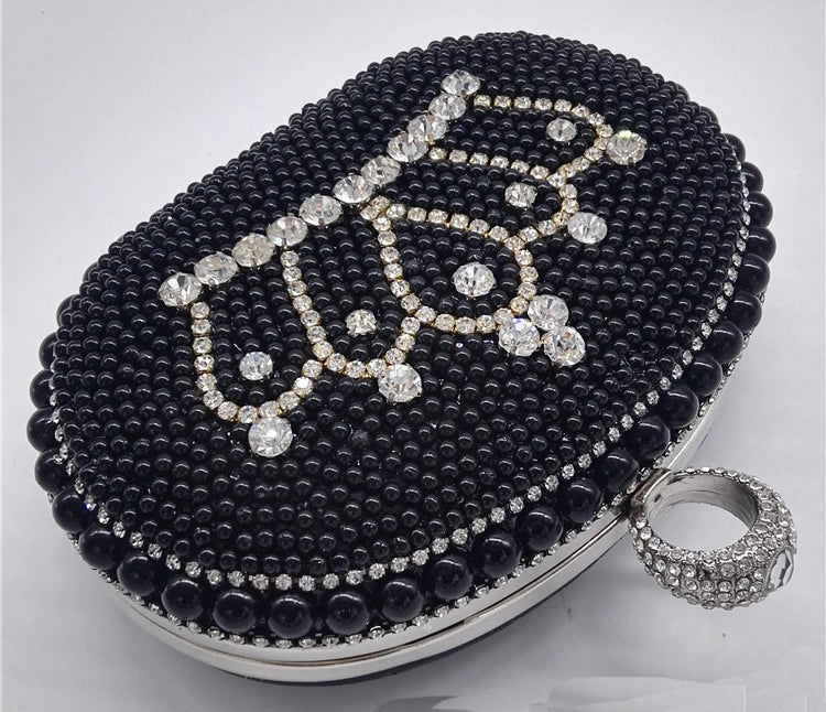 Rhinestone Crown Pearl Evening Bags HB0947