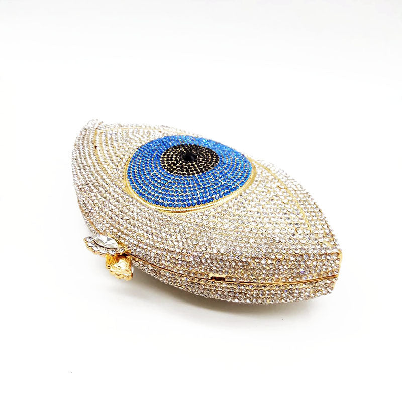 Evil Eye Rhinestone Evening Bag HB0959