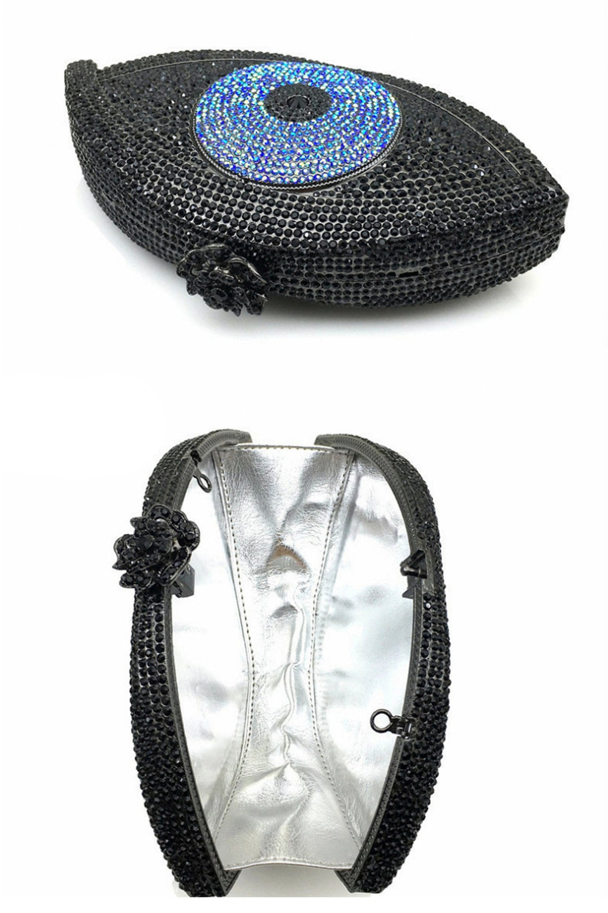 Evil Eye Rhinestone Evening Bag HB0959