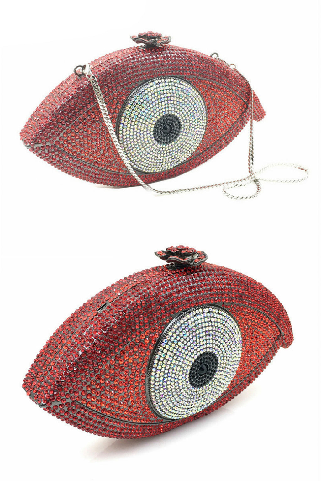 Evil Eye Rhinestone Evening Bag HB0959