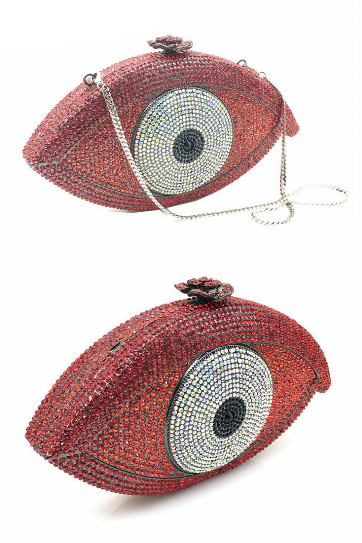 Evil Eye Rhinestone Evening Bag HB0959