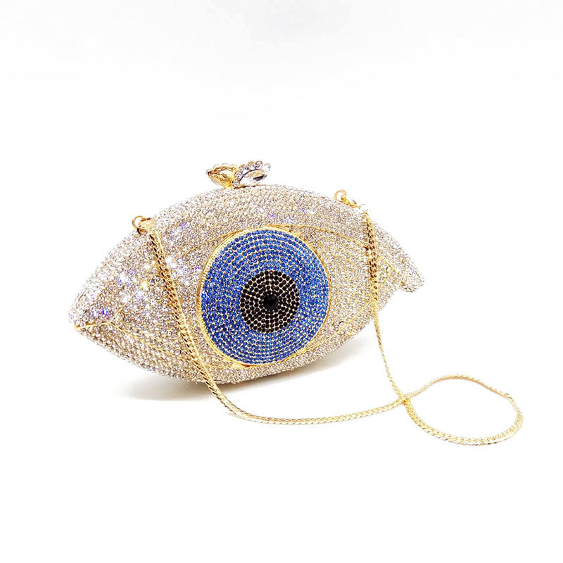 Evil Eye Rhinestone Evening Bag HB0959
