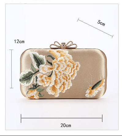 Embroidered Floral Eveing Bags HB0968