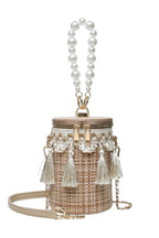Tassel Cylinder Crossbody Handbags HB0976