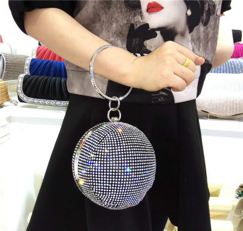 Spherical Rhinestone Clutch HB0979