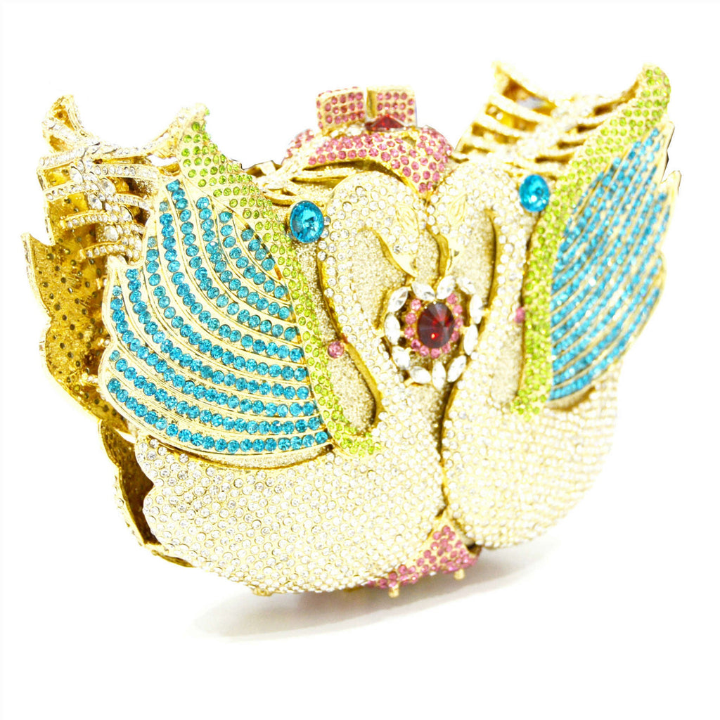 Swan Rhinestone Evening Bag HB0980