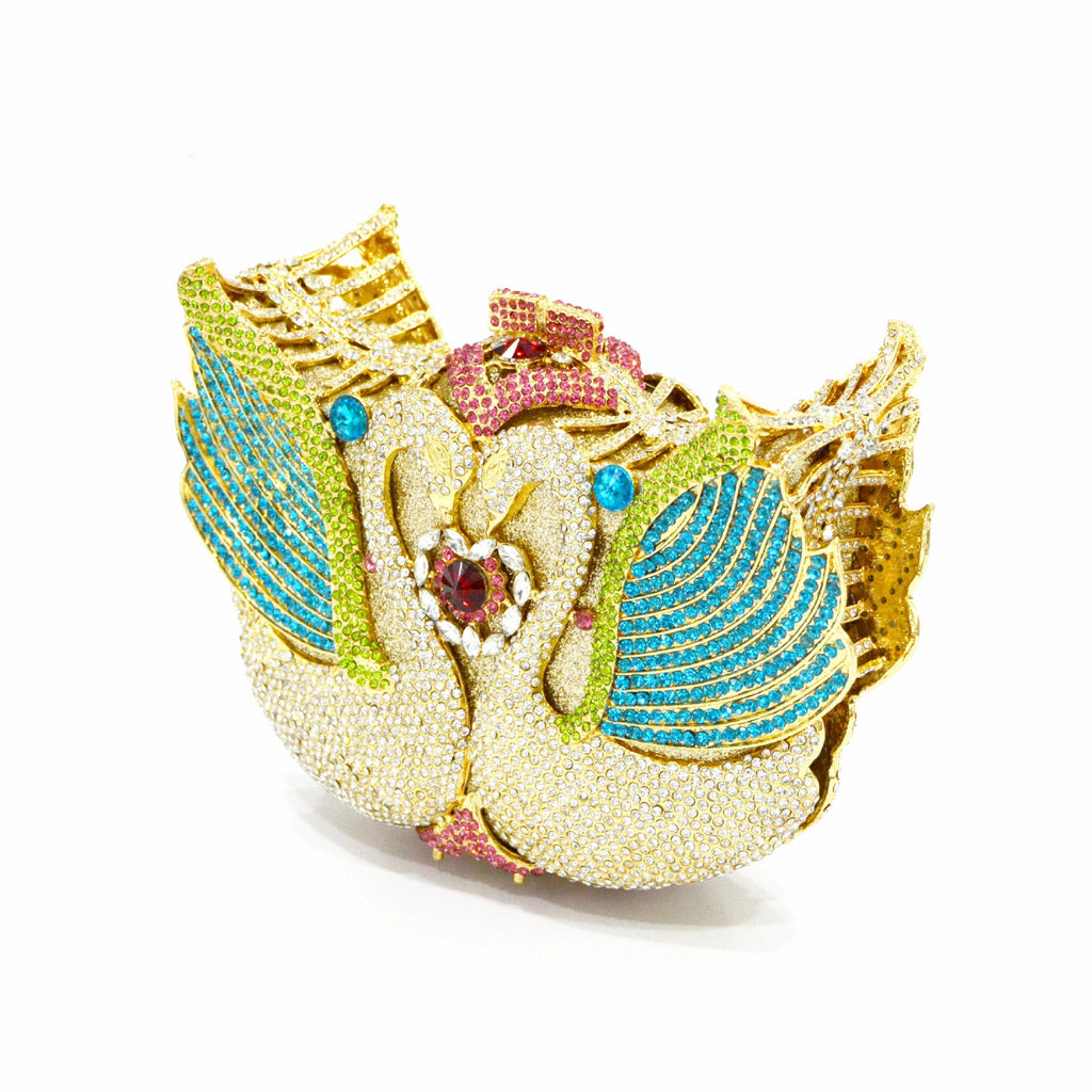 Swan Rhinestone Evening Bag HB0980