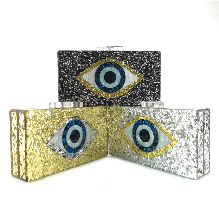 Against Evil Eye Acrylic Evening Bags HB1007