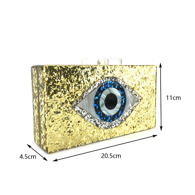 Against Evil Eye Acrylic Evening Bags HB1007