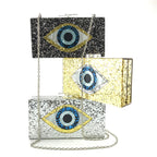 Against Evil Eye Acrylic Evening Bags HB1007