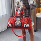 Bear Sequins Tote Handbags HB1016